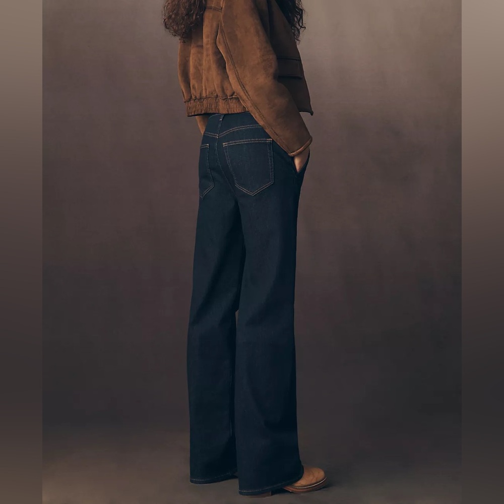 Frame The Straight High Rise Trouser Jean- Rise 24 - Picture 5 of 10
